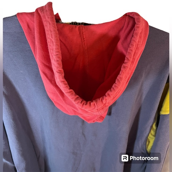 VINTAGE Red Eraser World Champs Football Hoodie Size M - Picture 3 of 7